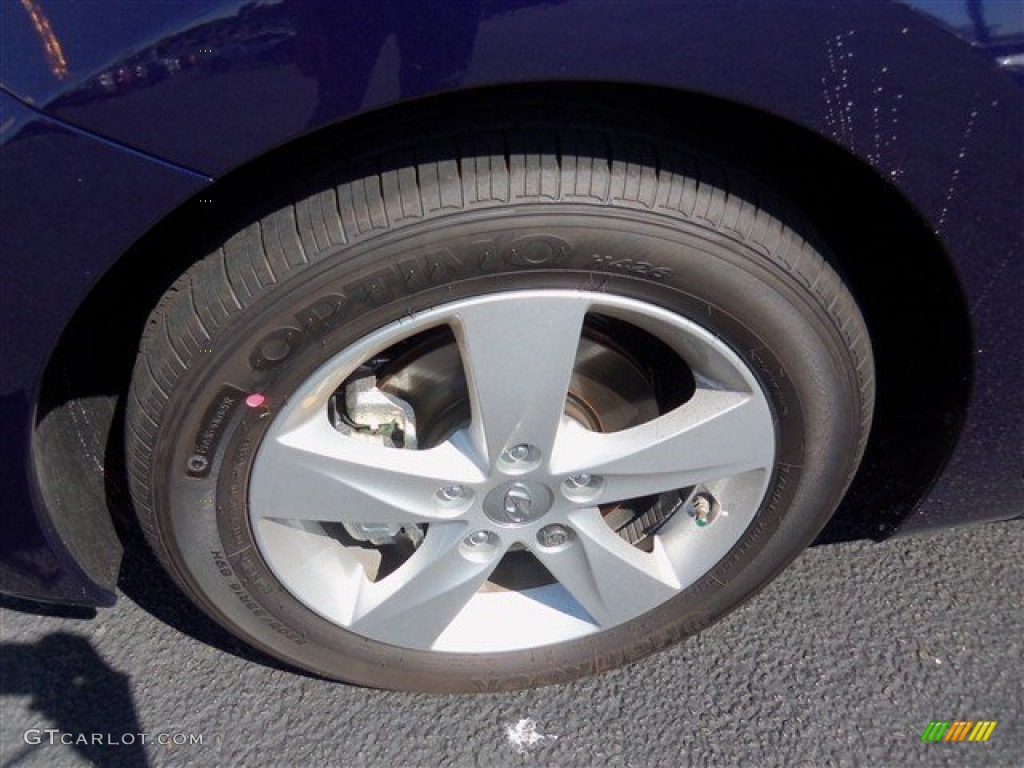 2013 Elantra GLS - Indigo Night / Beige photo #3