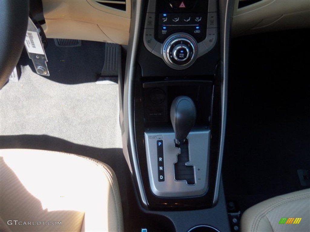 2013 Elantra GLS - Indigo Night / Beige photo #14