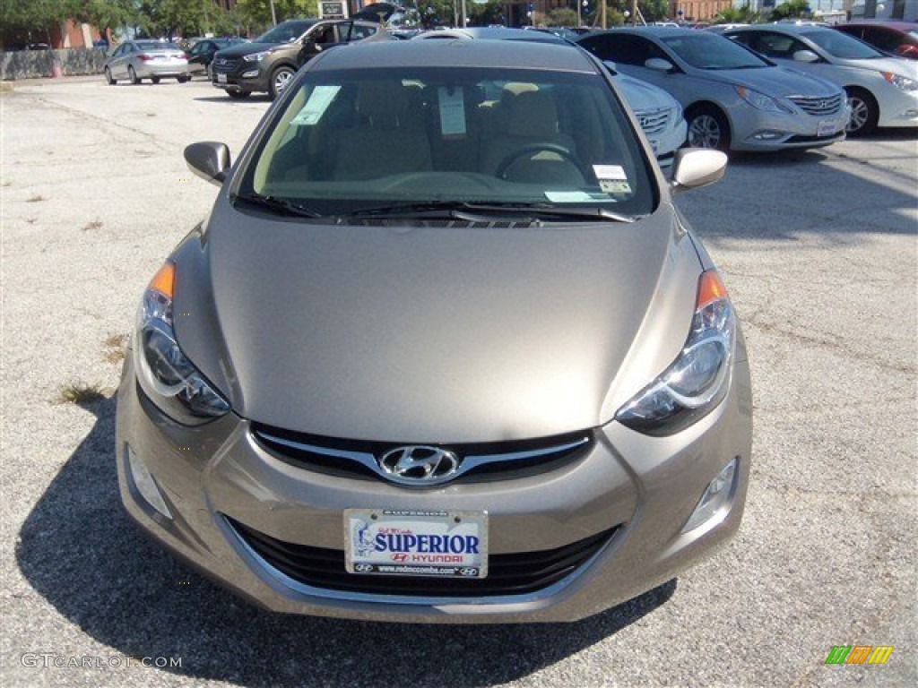 2013 Elantra GLS - Desert Bronze / Beige photo #2
