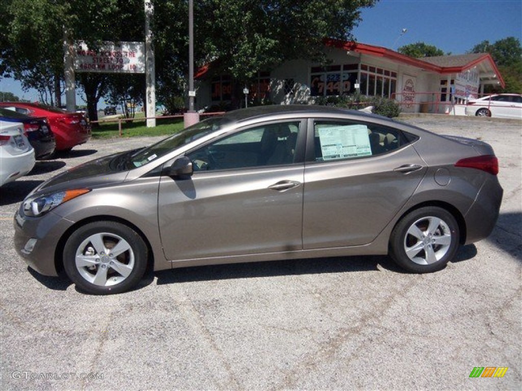 2013 Elantra GLS - Desert Bronze / Beige photo #4