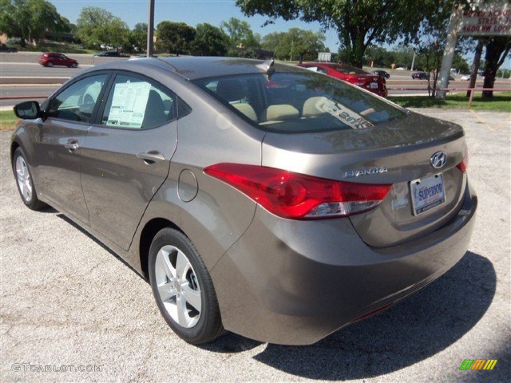 2013 Elantra GLS - Desert Bronze / Beige photo #5