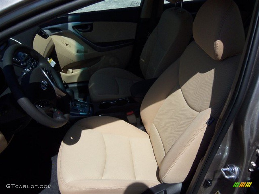 2013 Elantra GLS - Desert Bronze / Beige photo #9