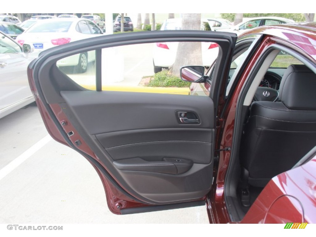 2014 Acura ILX 2.4L Premium Ebony Door Panel Photo #81966153
