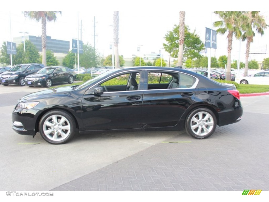Crystal Black Pearl 2014 Acura RLX Technology Package Exterior Photo #81966652