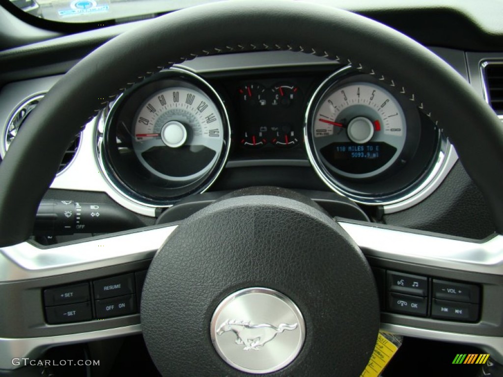 2011 Mustang V6 Premium Convertible - Ebony Black / Stone photo #15