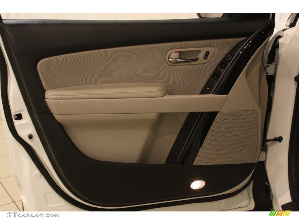2011 Mazda CX-9 Sport AWD Sand Door Panel Photo #81966969