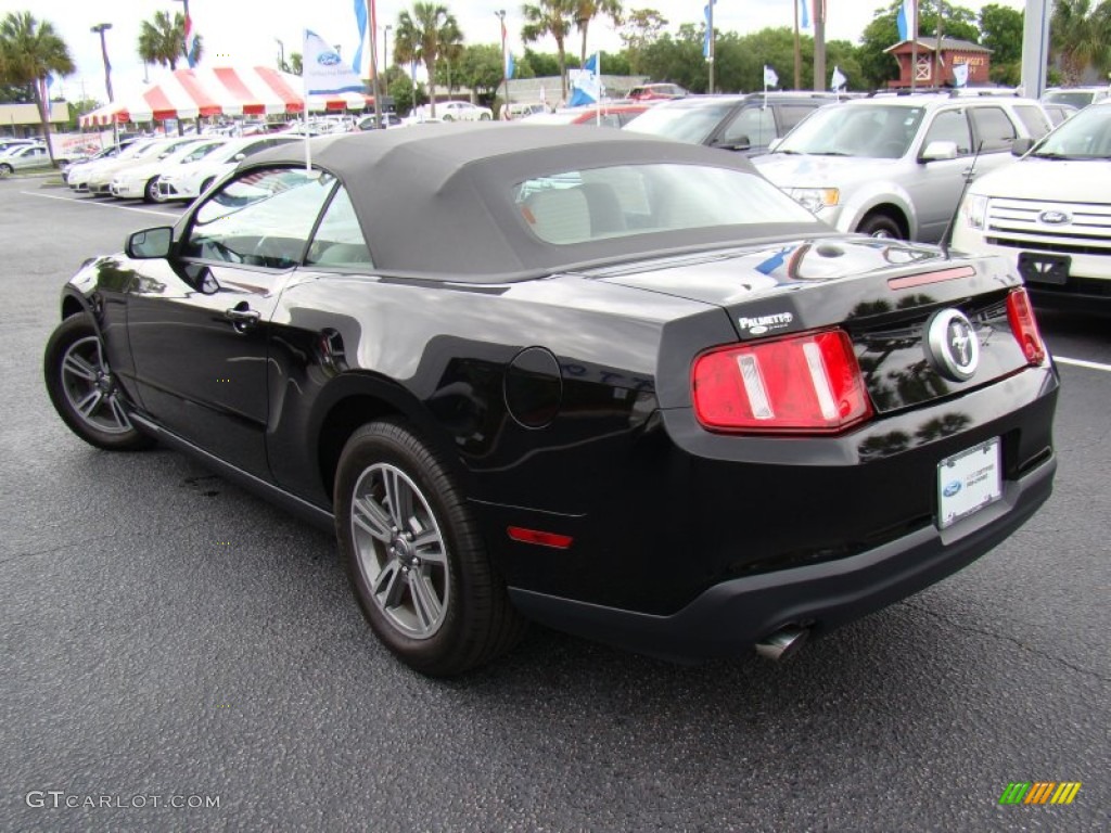 2011 Mustang V6 Premium Convertible - Ebony Black / Stone photo #27