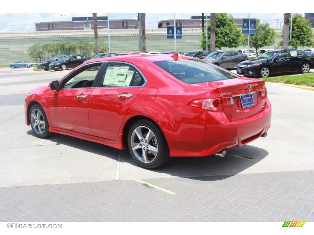 2013 TSX Special Edition - Milano Red / Special Edition Ebony/Red photo #5