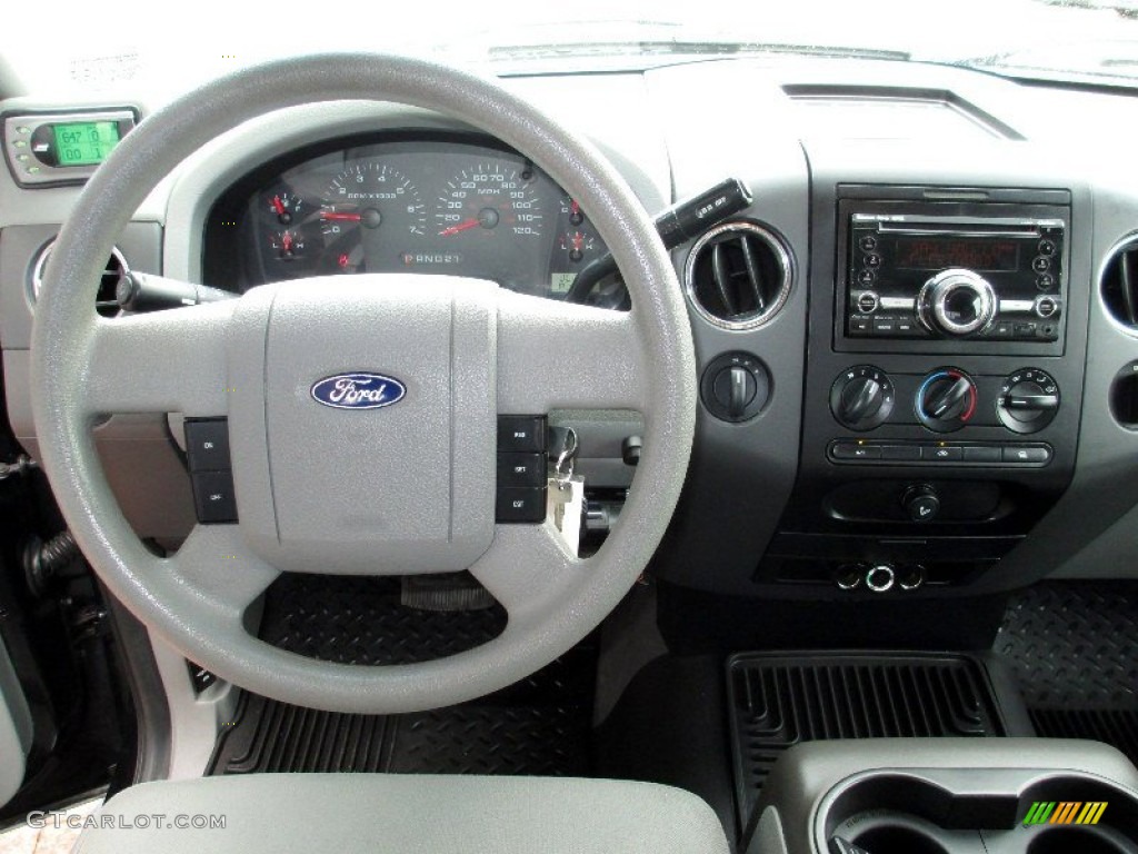 2005 F150 XLT SuperCab 4x4 - Black / Medium Flint/Dark Flint Grey photo #7