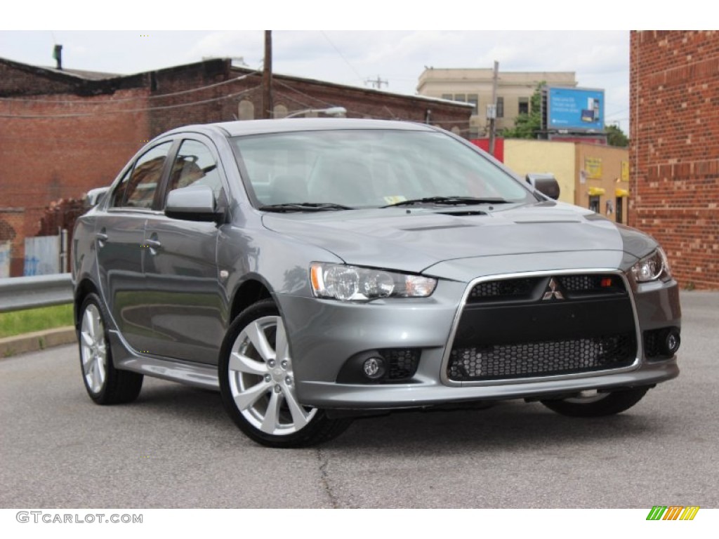 2012 Lancer RALLIART AWD - Apex Silver Metallic / Black photo #1