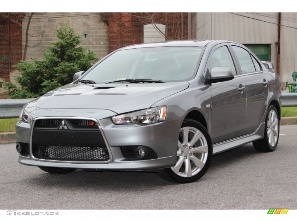 Apex Silver Metallic 2012 Mitsubishi Lancer RALLIART AWD Exterior Photo #81968401