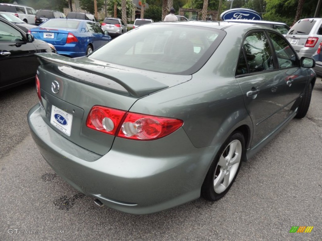 2003 MAZDA6 s Sedan - Sepang Green Metallic / Black photo #14