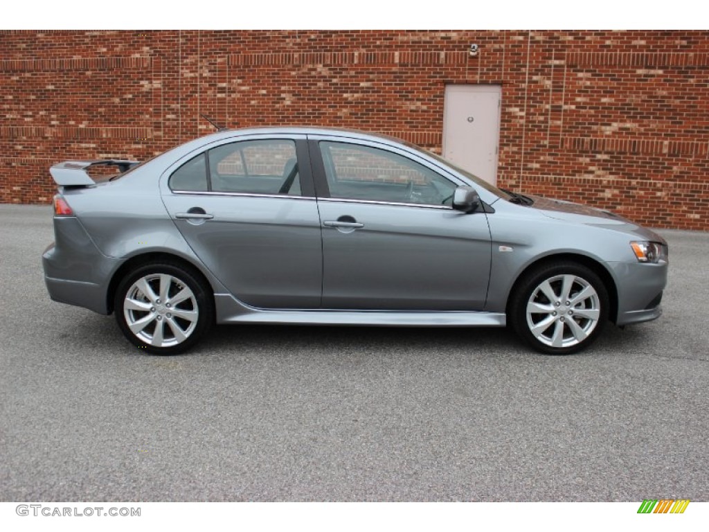 Apex Silver Metallic 2012 Mitsubishi Lancer RALLIART AWD Exterior Photo #81968571