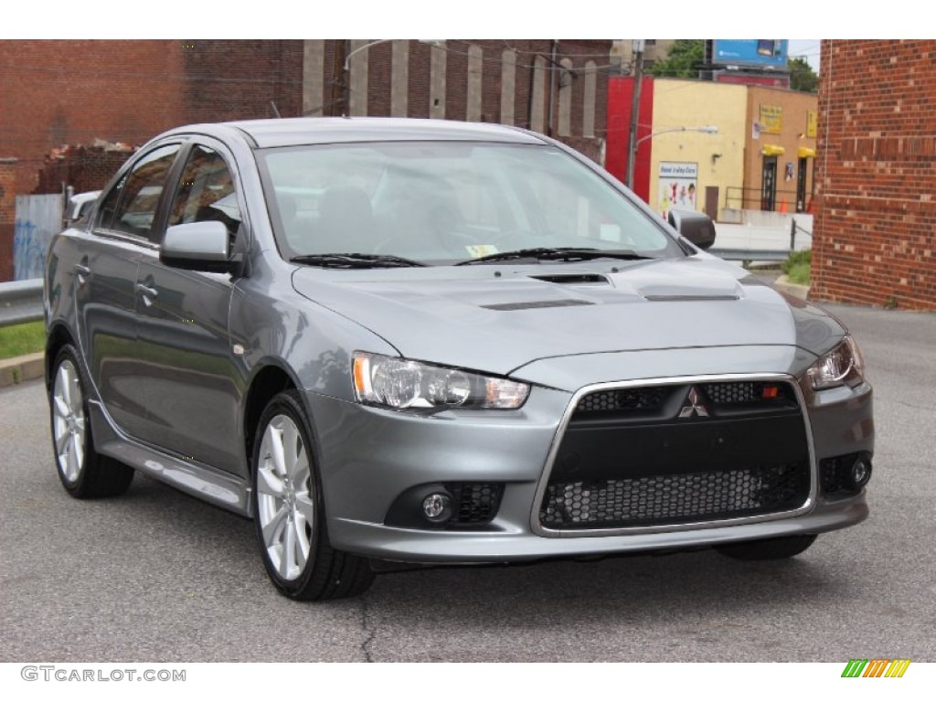 Apex Silver Metallic 2012 Mitsubishi Lancer RALLIART AWD Exterior Photo #81968600