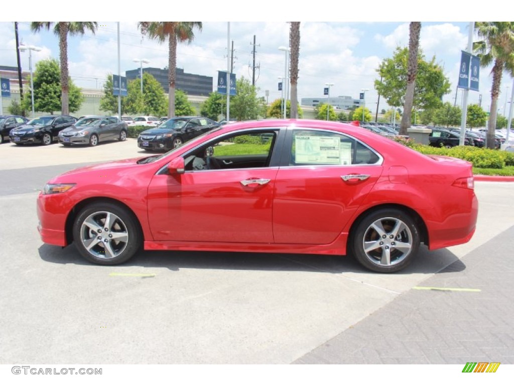 2013 TSX Special Edition - Milano Red / Special Edition Ebony/Red photo #4