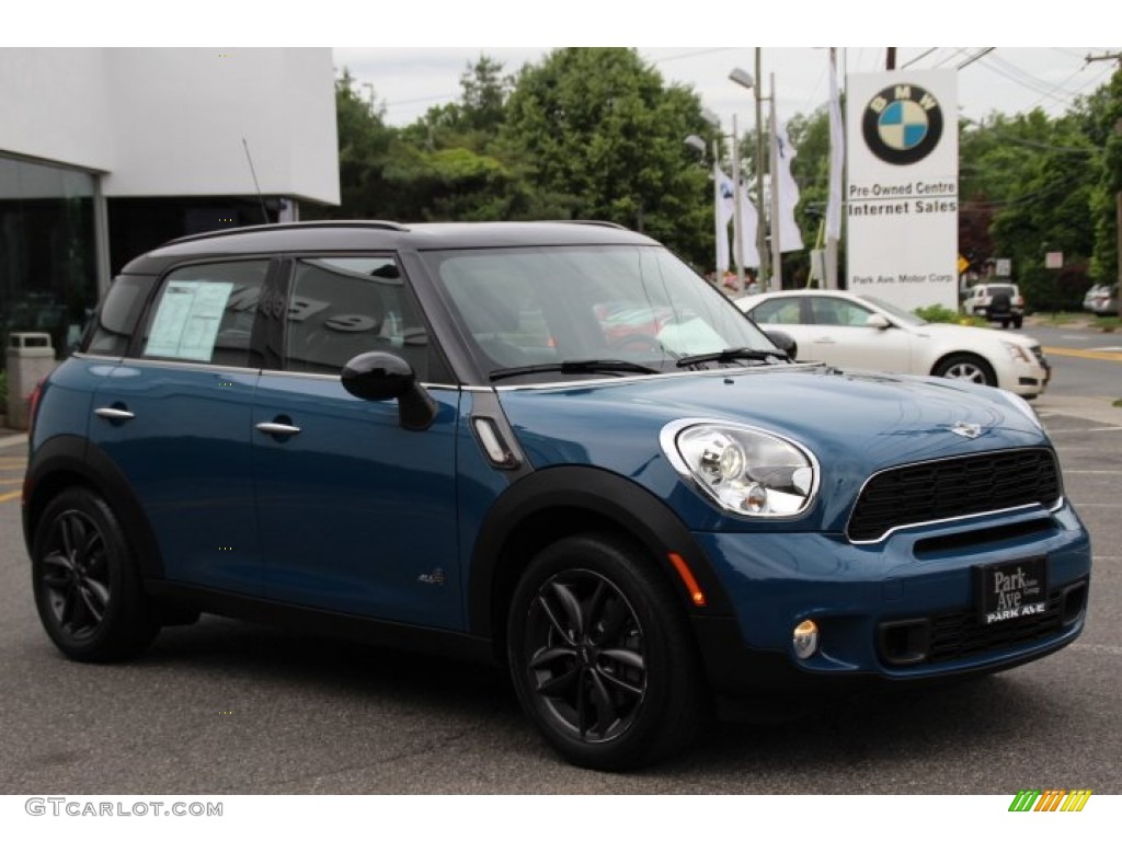 2012 Cooper S Countryman All4 AWD - Surf Blue / Carbon Black photo #3