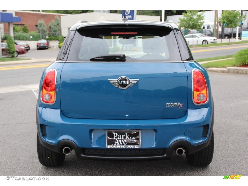 2012 Cooper S Countryman All4 AWD - Surf Blue / Carbon Black photo #6