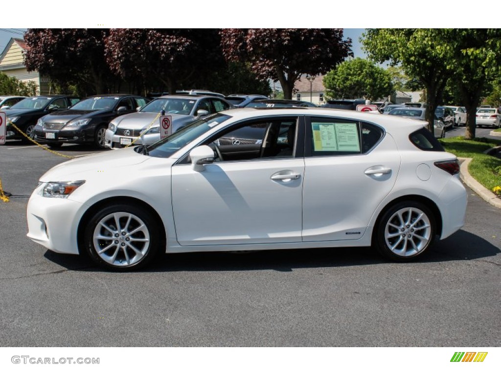 2012 CT 200h Hybrid Premium - Starfire White Pearl / Black photo #4