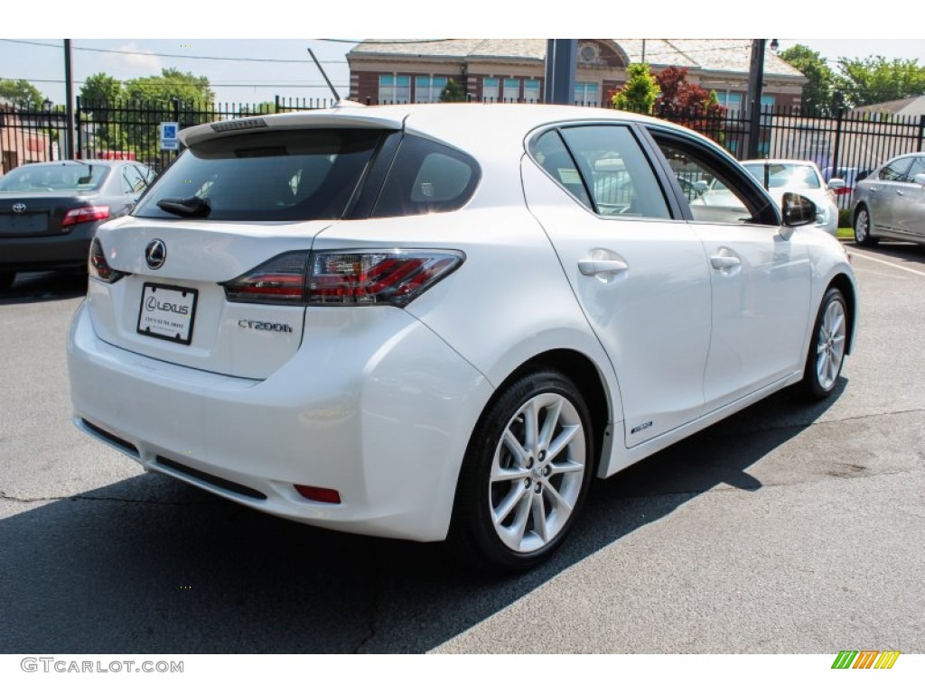 2012 CT 200h Hybrid Premium - Starfire White Pearl / Black photo #7