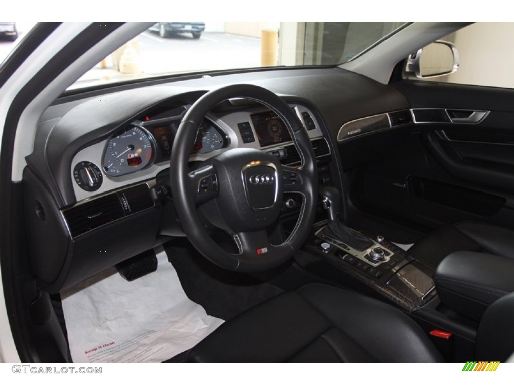 Black Interior 2011 Audi S6 5.2 FSI quattro Sedan Photo #81973299