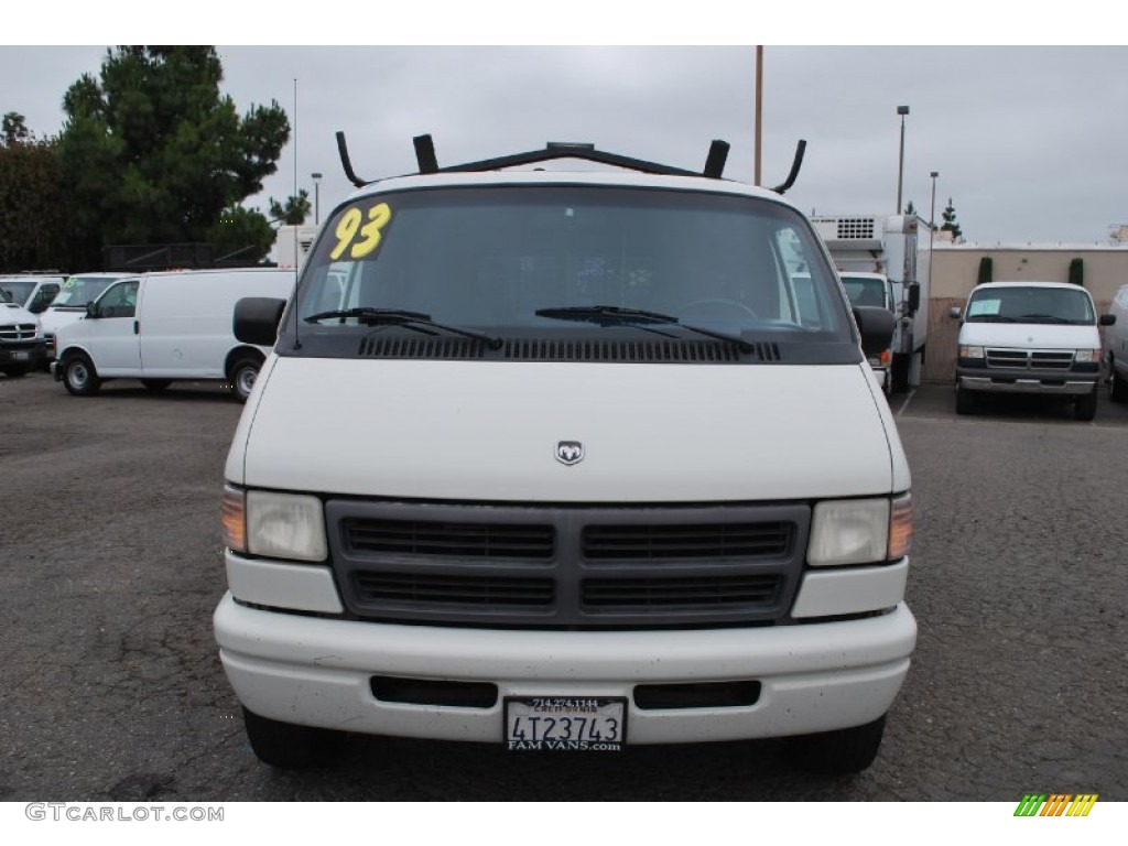 1994 Ram Van B250 Cargo - Bright White / Blue photo #2
