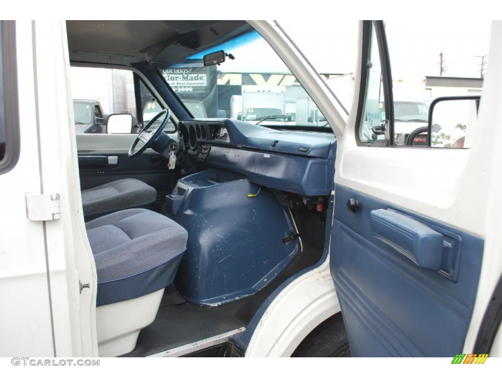 1994 Ram Van B250 Cargo - Bright White / Blue photo #11