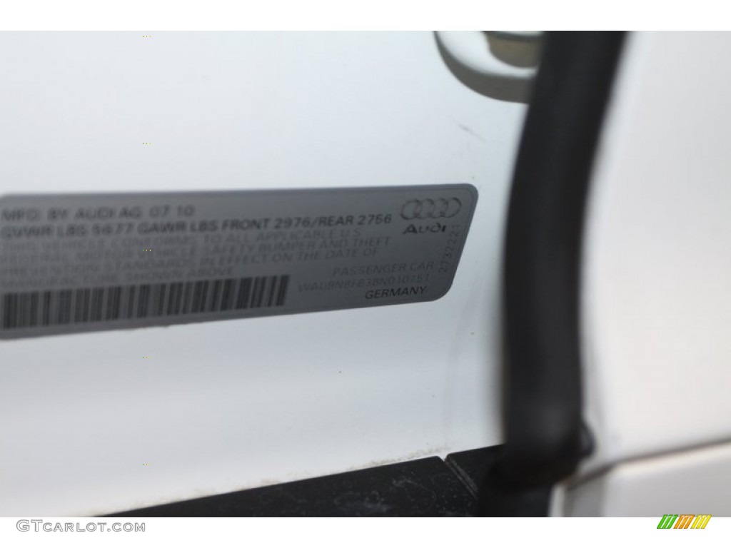 2011 S6 5.2 FSI quattro Sedan - Ibis White / Black photo #60