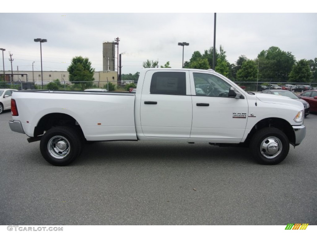 Bright White 2013 Ram 3500 Tradesman Crew Cab 4x4 Dually Exterior Photo #81974301