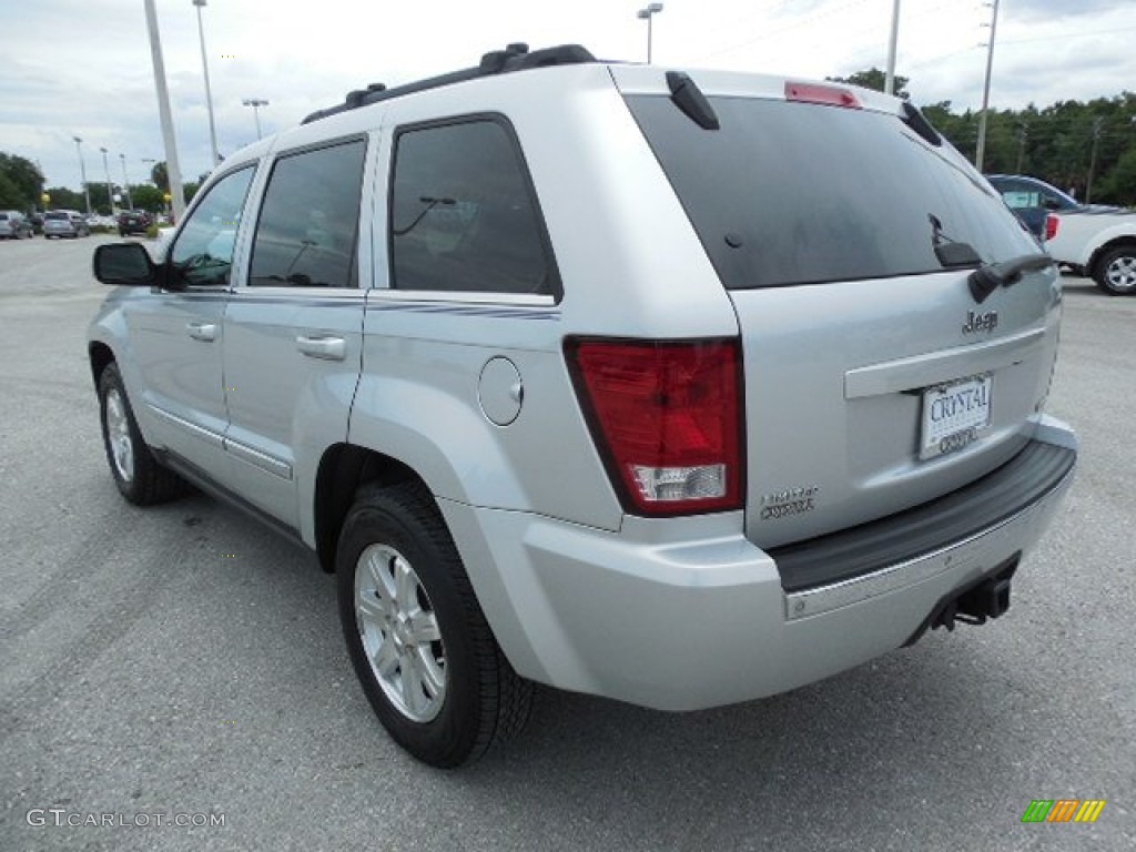 2008 Grand Cherokee Limited - Bright Silver Metallic / Dark Slate Gray/Light Graystone photo #3