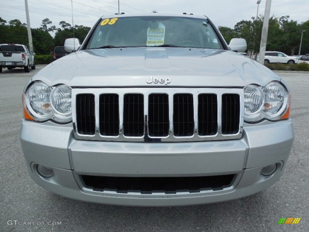 2008 Grand Cherokee Limited - Bright Silver Metallic / Dark Slate Gray/Light Graystone photo #14