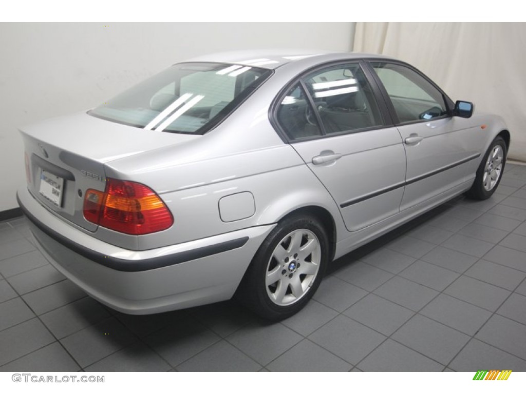 2002 3 Series 325i Sedan - Titanium Silver Metallic / Grey photo #11