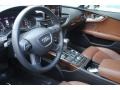2012 Audi A7 Nougat Brown Interior Prime Interior Photo