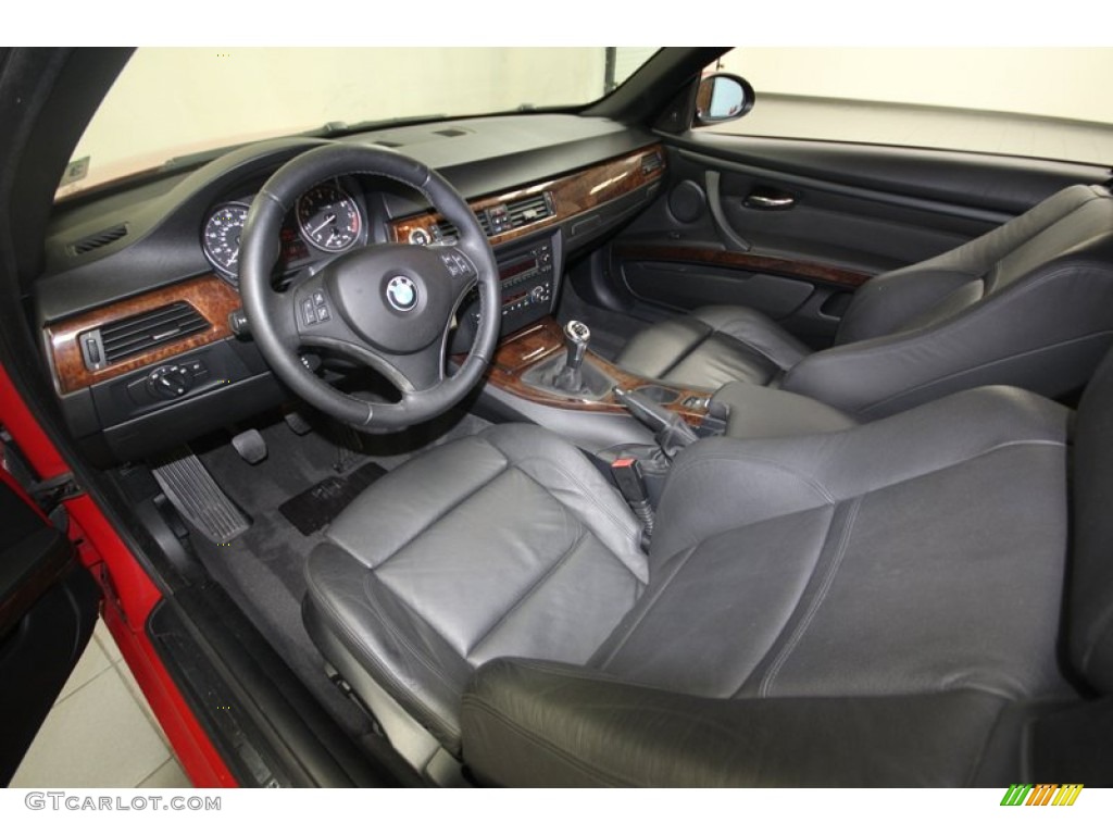 Black Interior 2007 BMW 3 Series 335i Convertible Photo #81979831