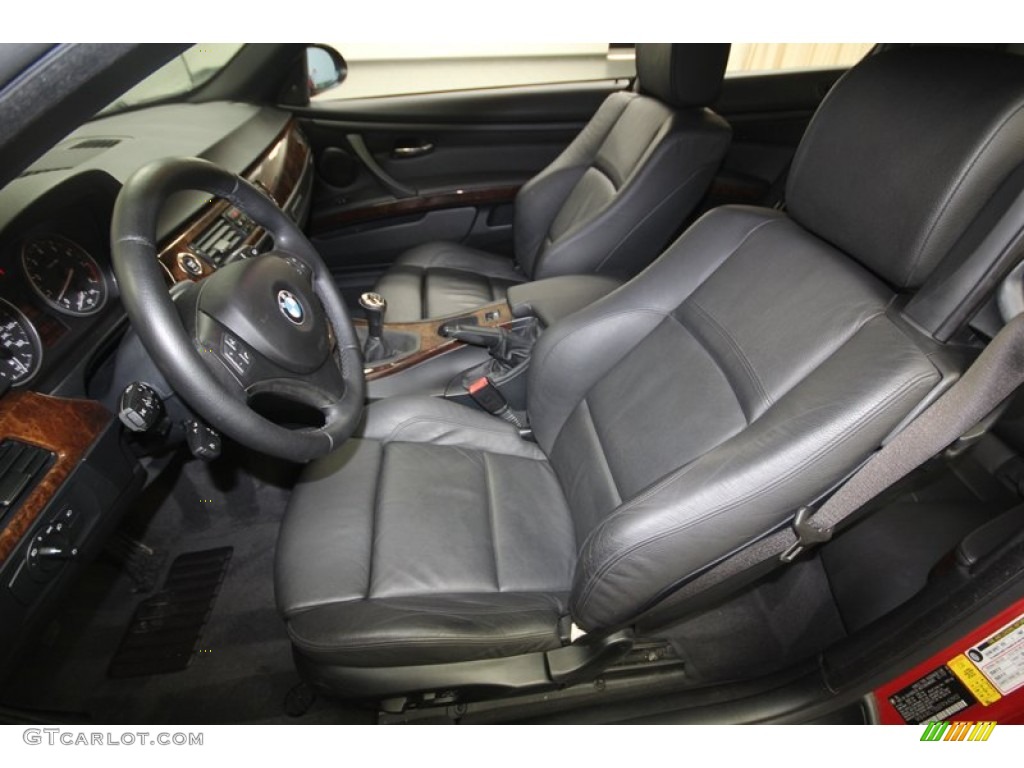 Black Interior 2007 BMW 3 Series 335i Convertible Photo #81980014