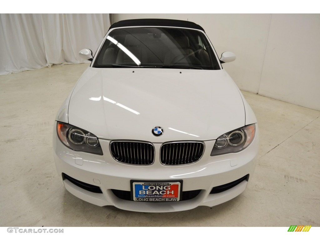 2008 1 Series 135i Convertible - Alpine White / Taupe photo #4