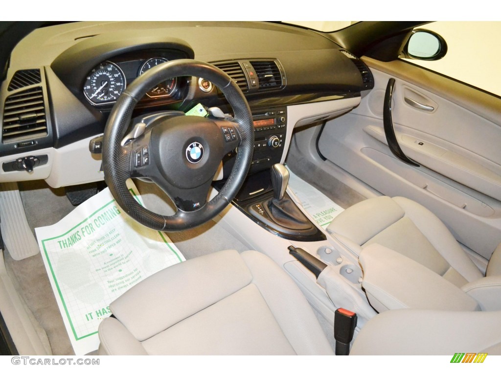 2008 1 Series 135i Convertible - Alpine White / Taupe photo #9
