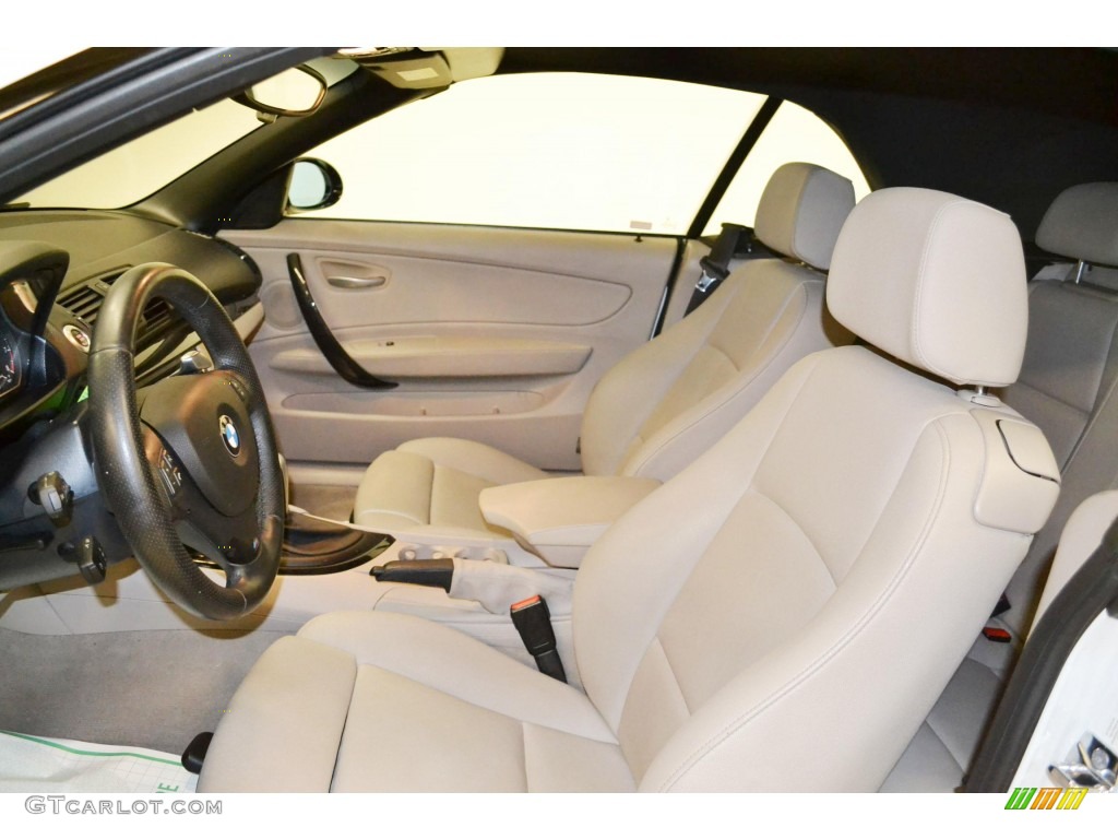 2008 1 Series 135i Convertible - Alpine White / Taupe photo #10