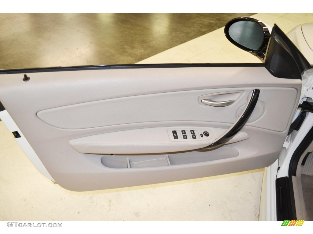 2008 1 Series 135i Convertible - Alpine White / Taupe photo #13