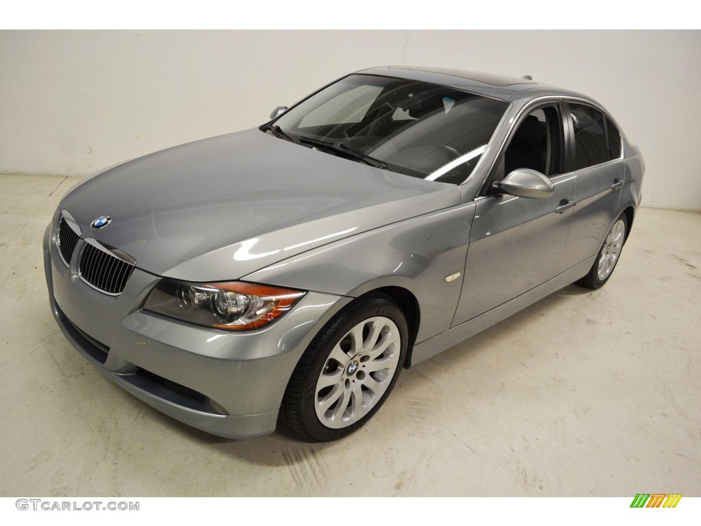 2006 3 Series 330i Sedan - Silver Grey Metallic / Black photo #5