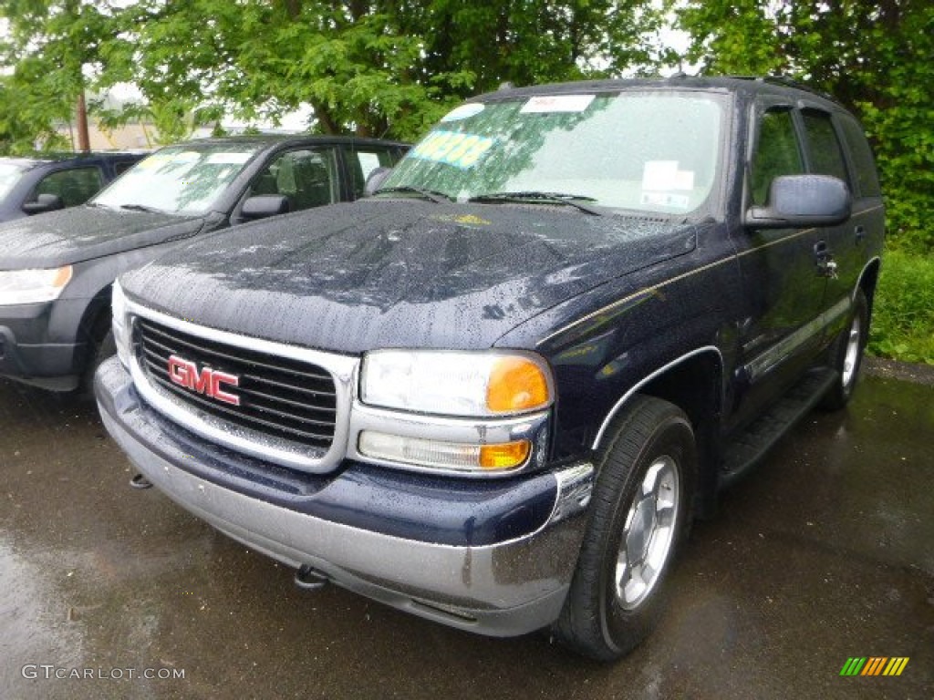 2004 Yukon SLT 4x4 - Deep Blue Metallic / Neutral/Shale photo #4