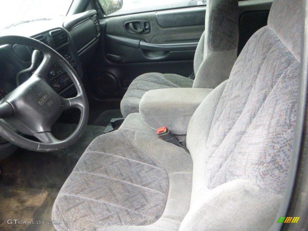 Graphite Interior 2002 GMC Sonoma SL Extended Cab Photo #81985642