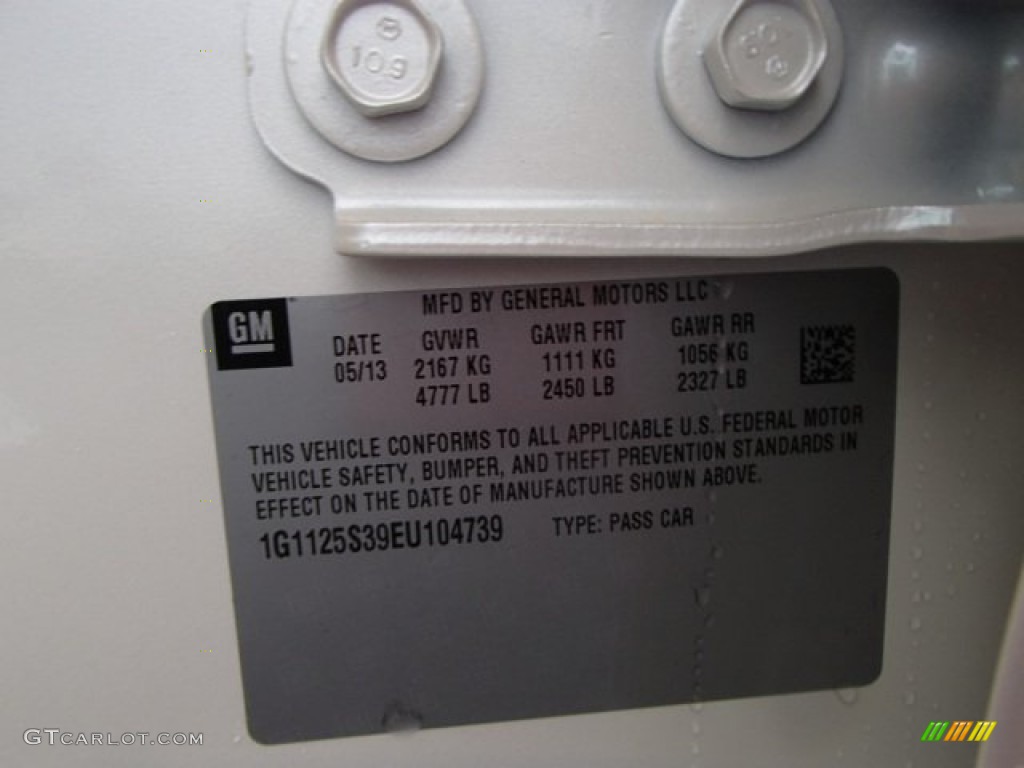 2014 Impala LT - White Diamond Tricoat / Jet Black photo #20