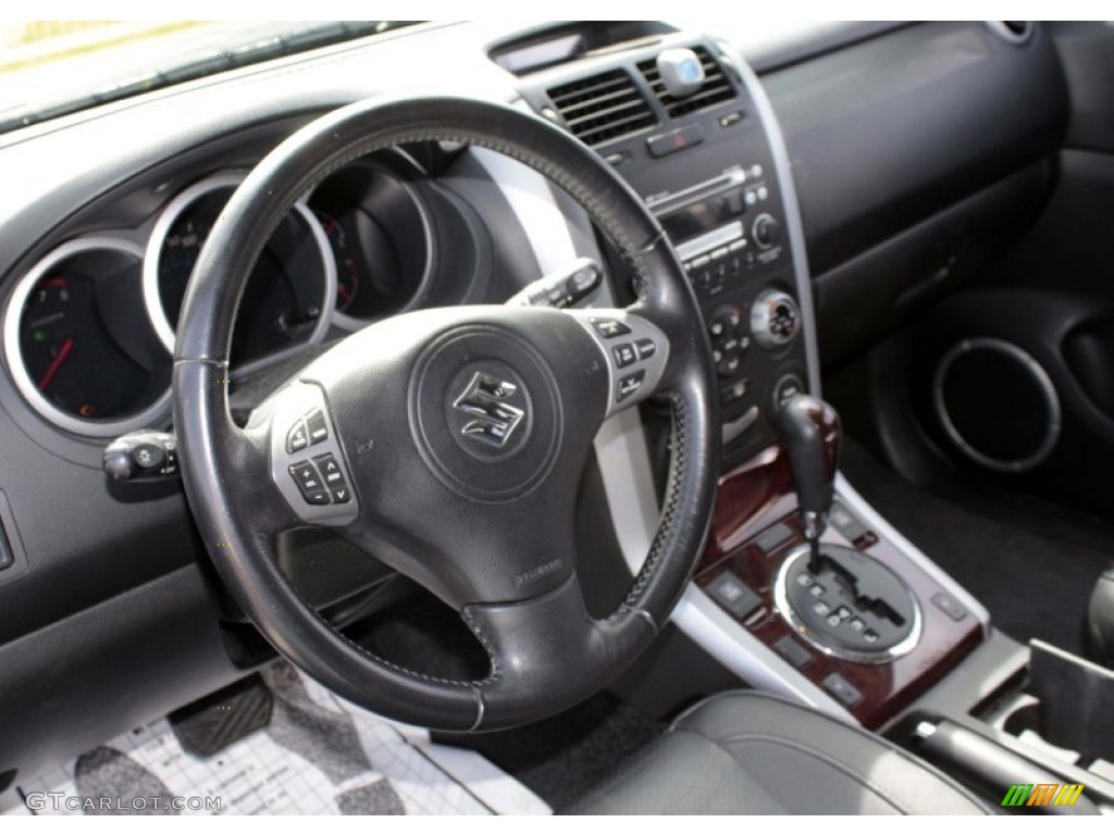 2007 Grand Vitara Luxury 4x4 - Azure Grey Metallic / Black photo #5