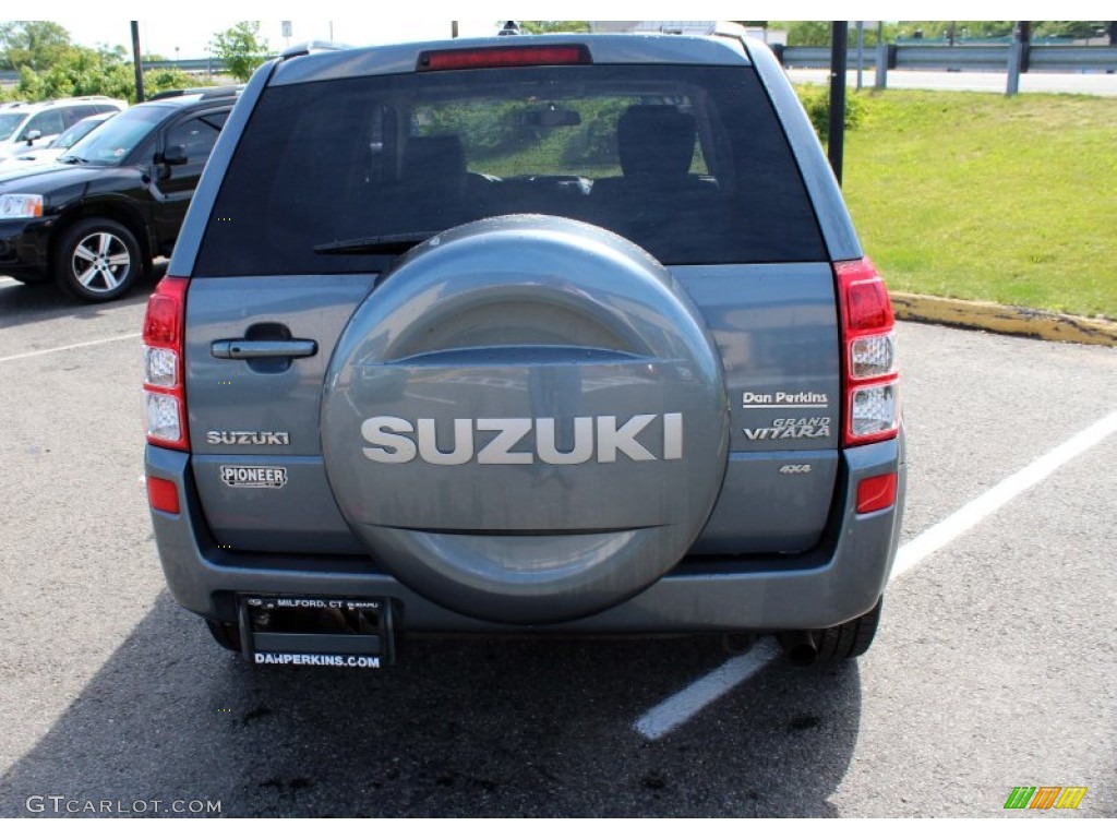 2007 Grand Vitara Luxury 4x4 - Azure Grey Metallic / Black photo #7