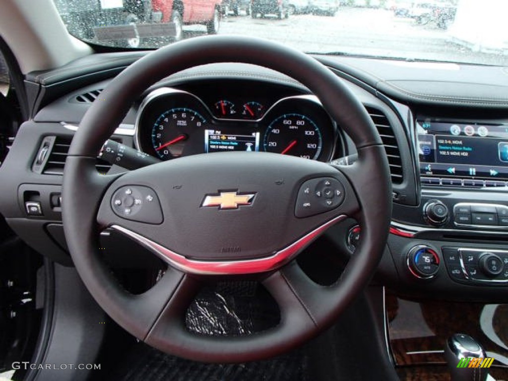 2014 Chevrolet Impala LTZ Jet Black Steering Wheel Photo #81986077