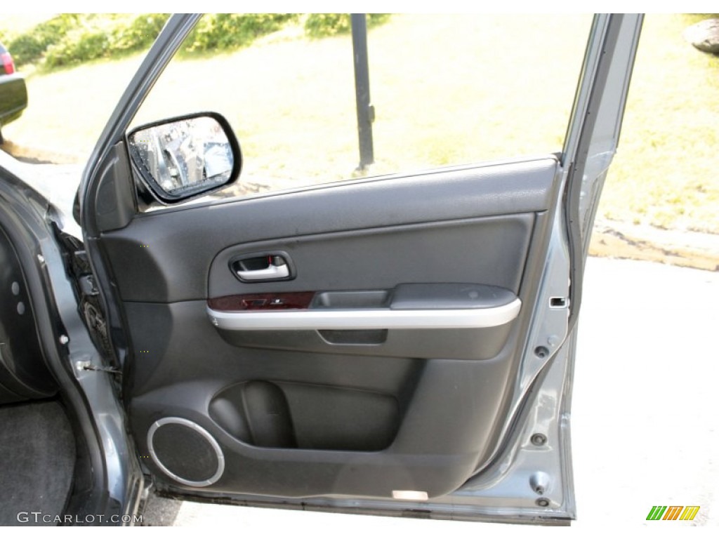 2007 Grand Vitara Luxury 4x4 - Azure Grey Metallic / Black photo #18