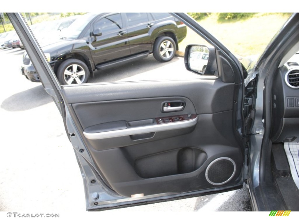 2007 Grand Vitara Luxury 4x4 - Azure Grey Metallic / Black photo #20