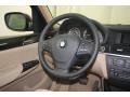 2014 BMW X3 Sand Beige Interior Steering Wheel Photo