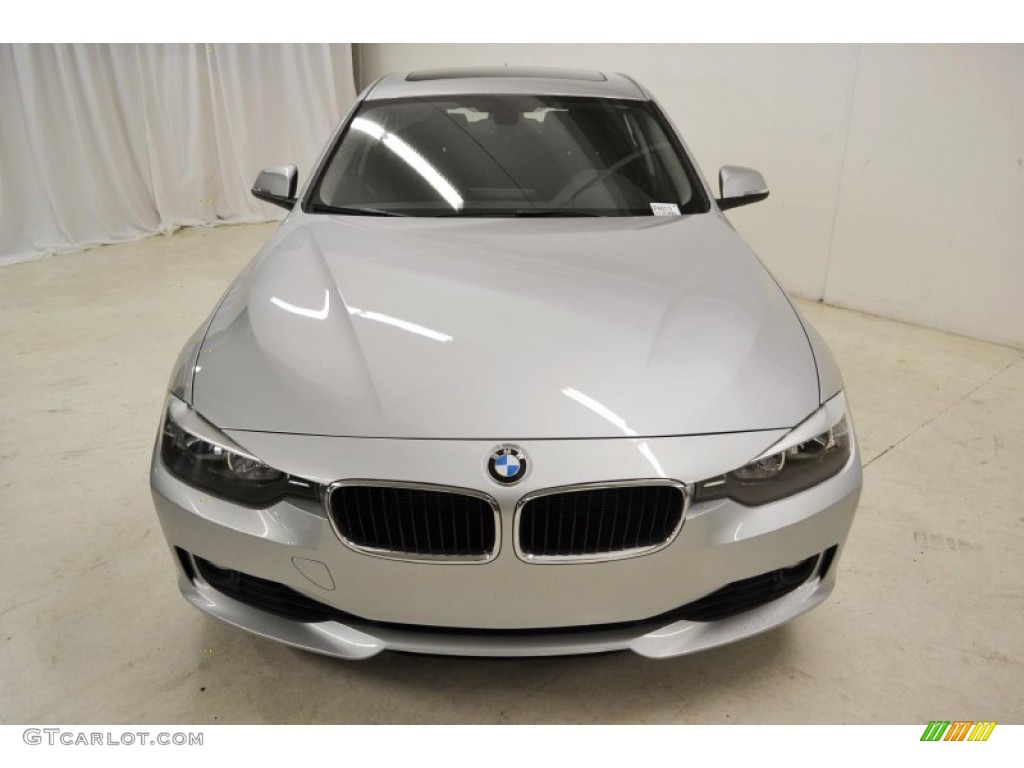 2013 3 Series 328i Sedan - Glacier Silver Metallic / Black photo #4