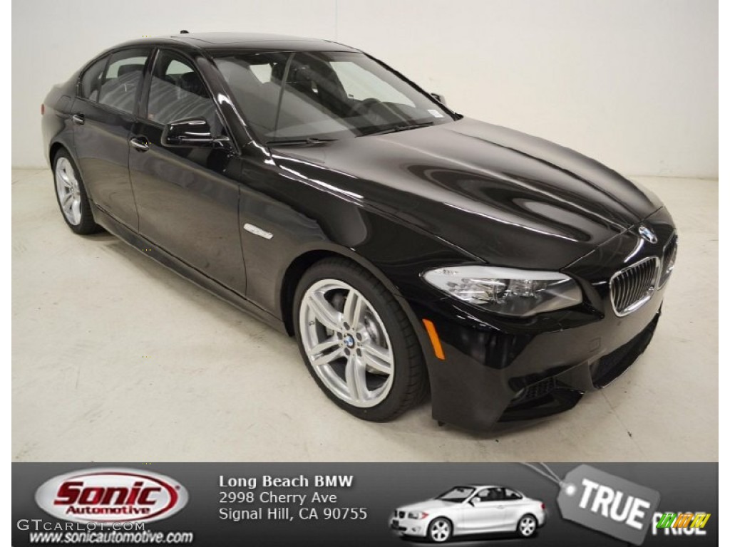 2013 5 Series 535i Sedan - Jet Black / Black photo #1